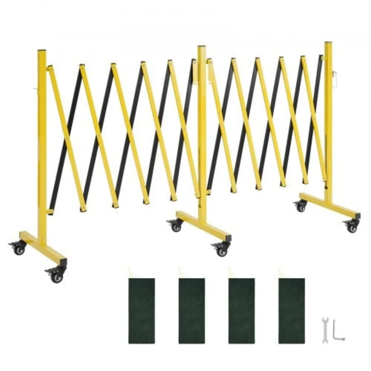 Double Expandable Barricades, 5.46m Industrial Saf - Image 1