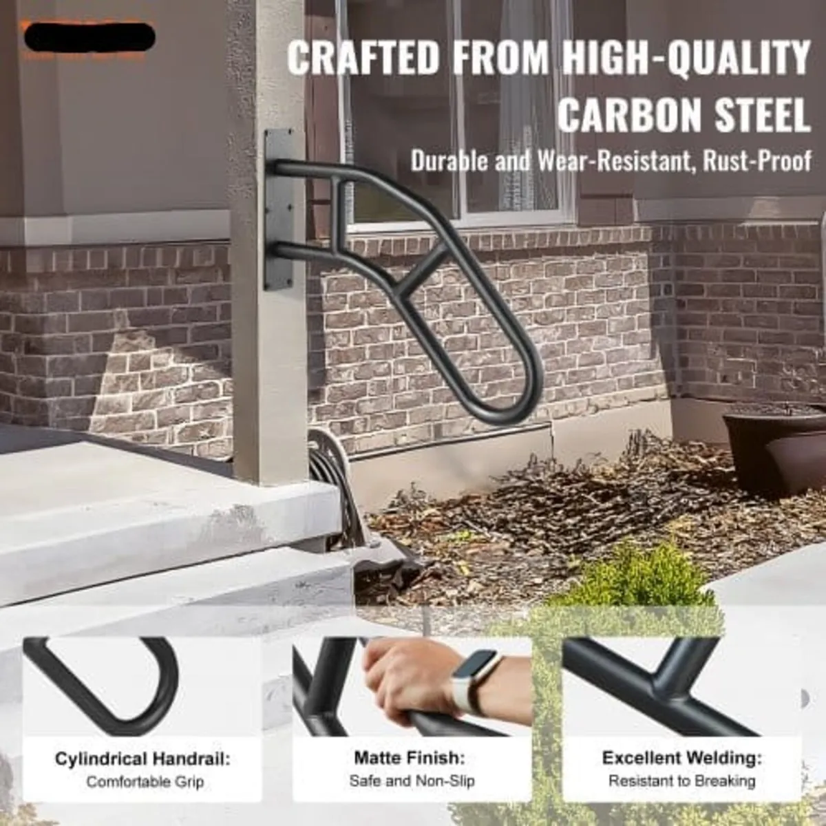 Single Post Handrail for Outdoor 1-3 Step 102.9 cm - Image 3