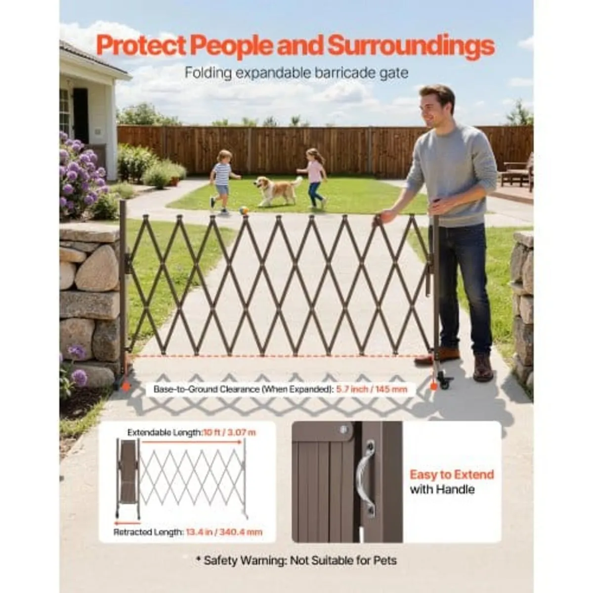 Expandable Barricade, 3.07m Expandable Safety Barr - Image 2