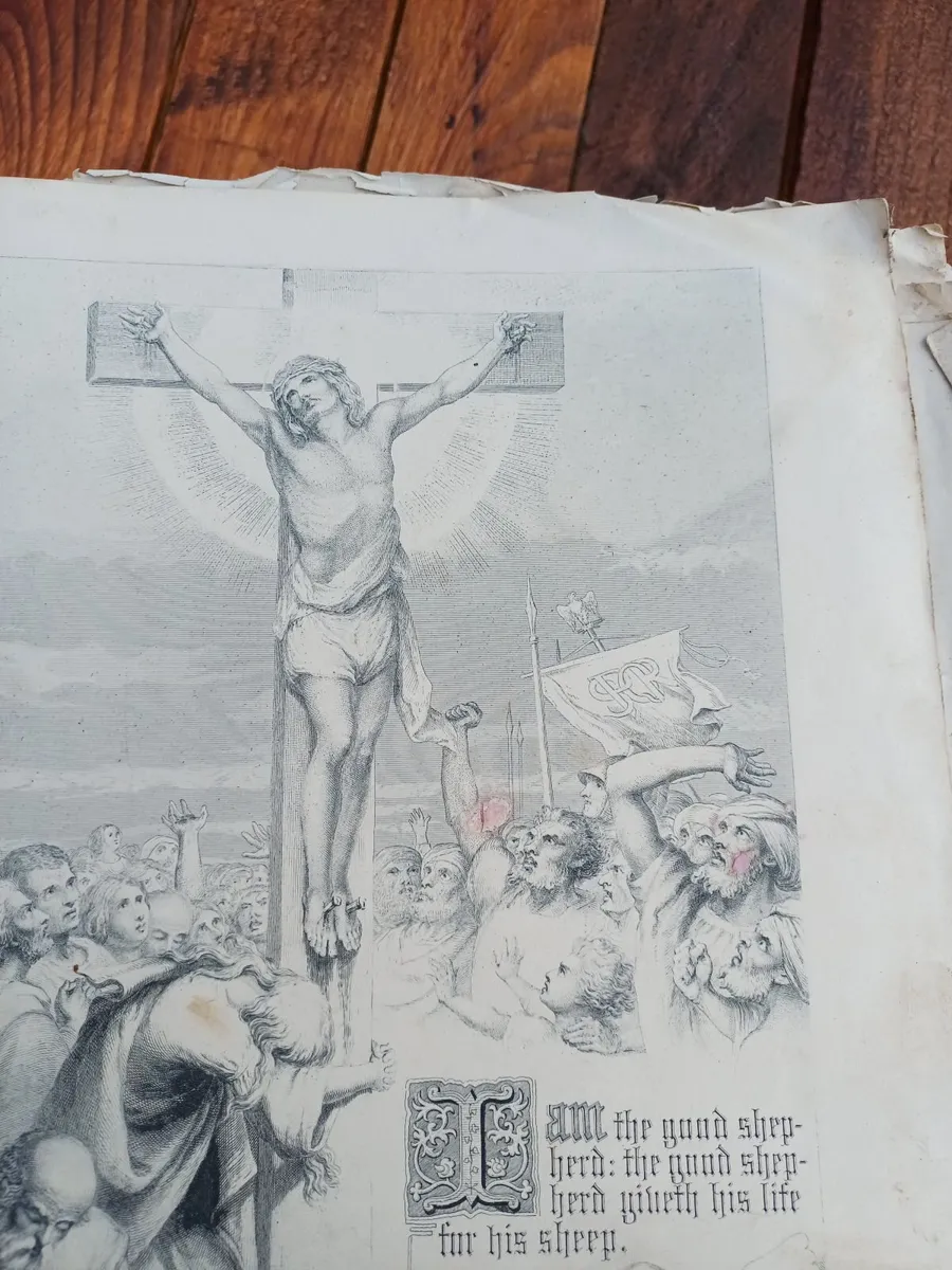 1880s Rare  Catholic Bible - Image 4