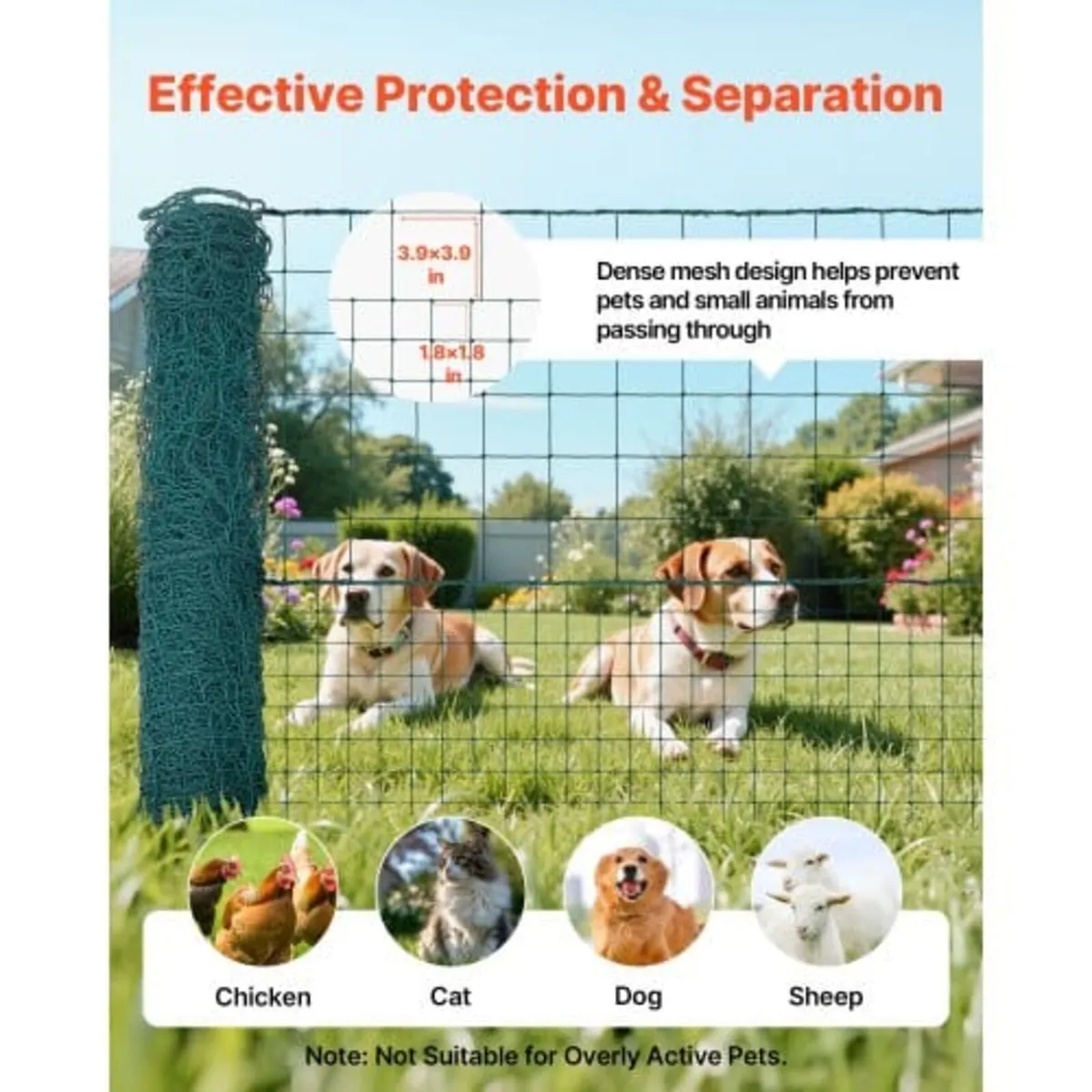Temporary Fence with Posts, 1.25 x 25m Plastic Mes - Image 2