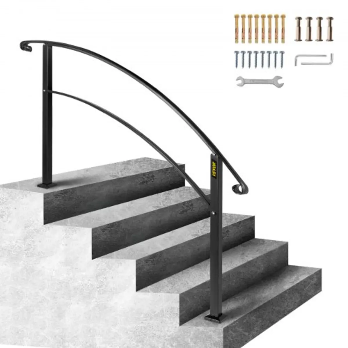 Handrails for Outdoor Steps, Fit 1 or 5 Steps Outd - Image 1