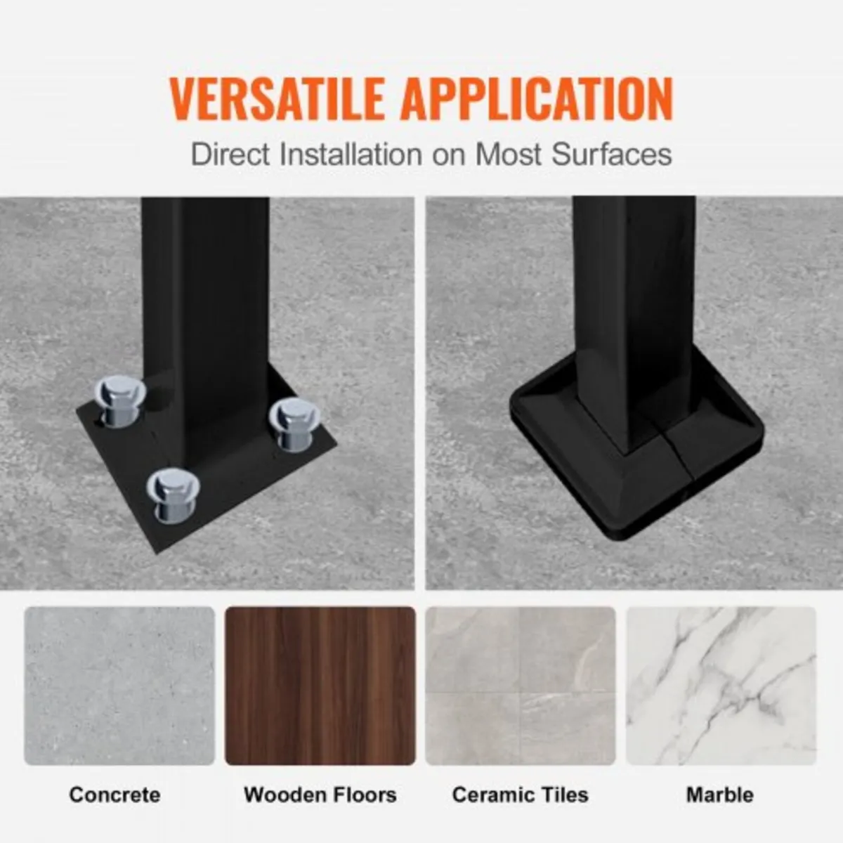 Handrails for Outdoor Steps, Fit 1 or 5 Steps Outd - Image 3