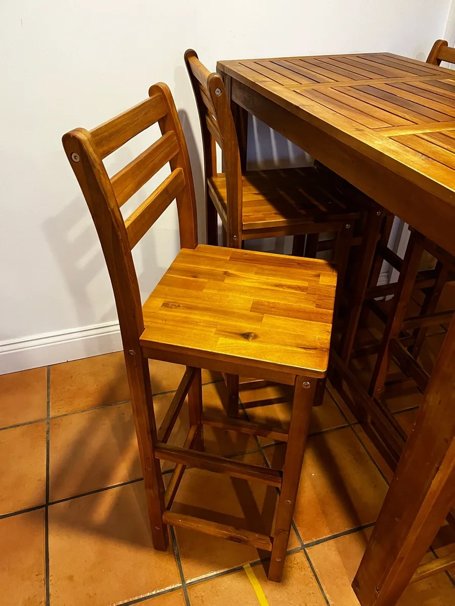 High table and stools - Image 3