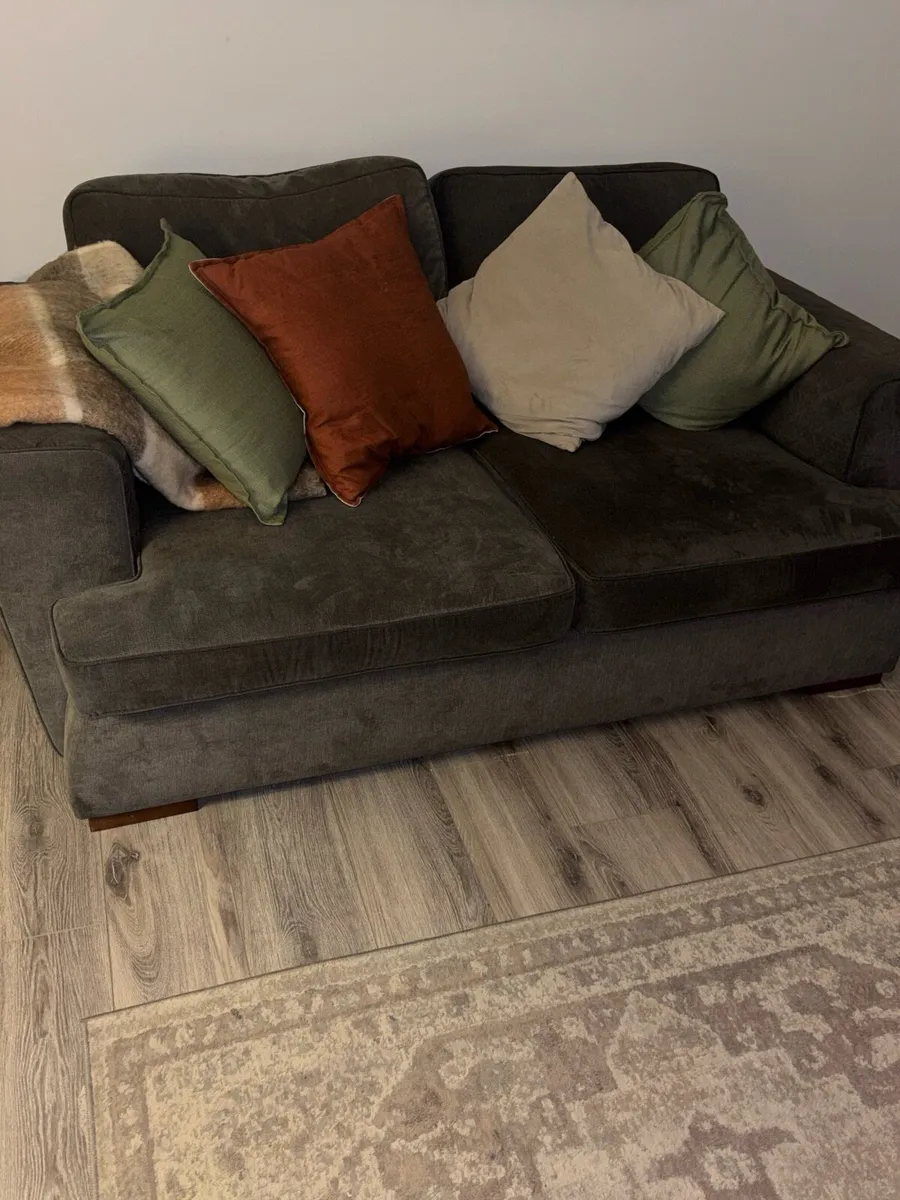 2 seater couch (DFS Okra) - Image 2