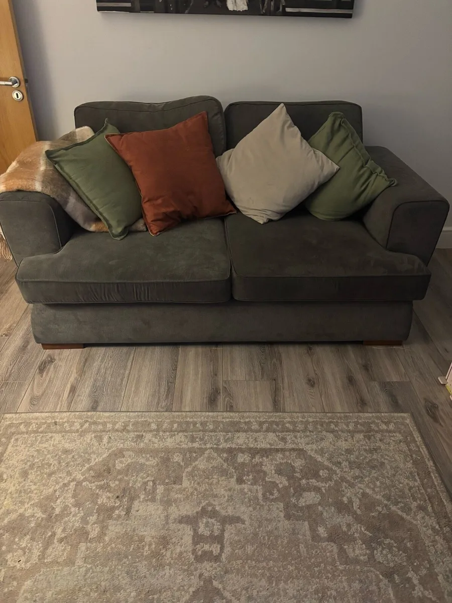2 seater couch (DFS Okra) - Image 1