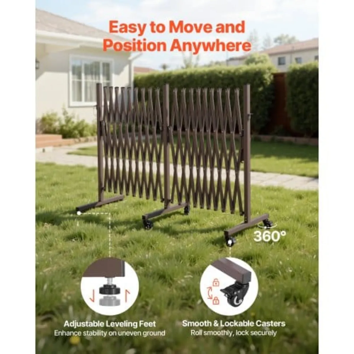 Handrail Outdoor Stairs, 4ft, 34 Inch Outdoor Hand - Image 3