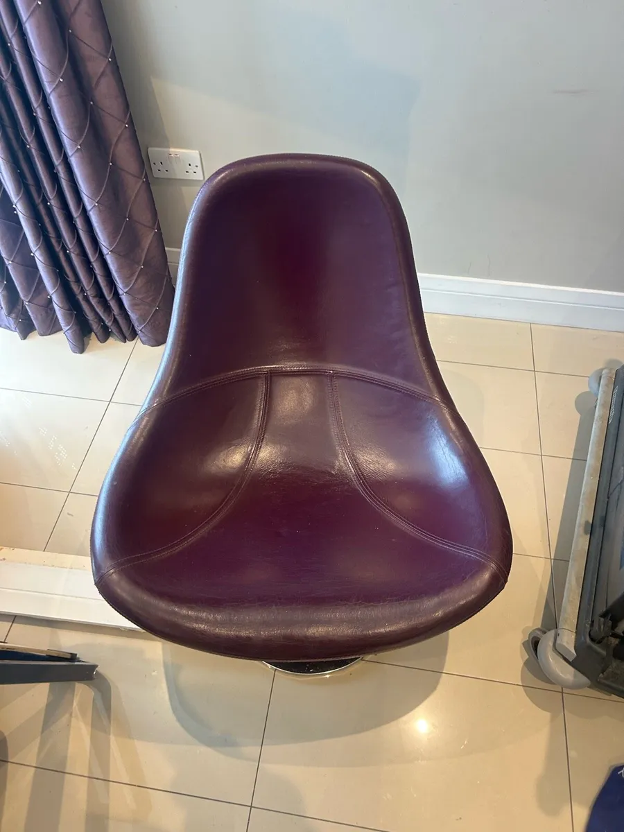 Purple armchair