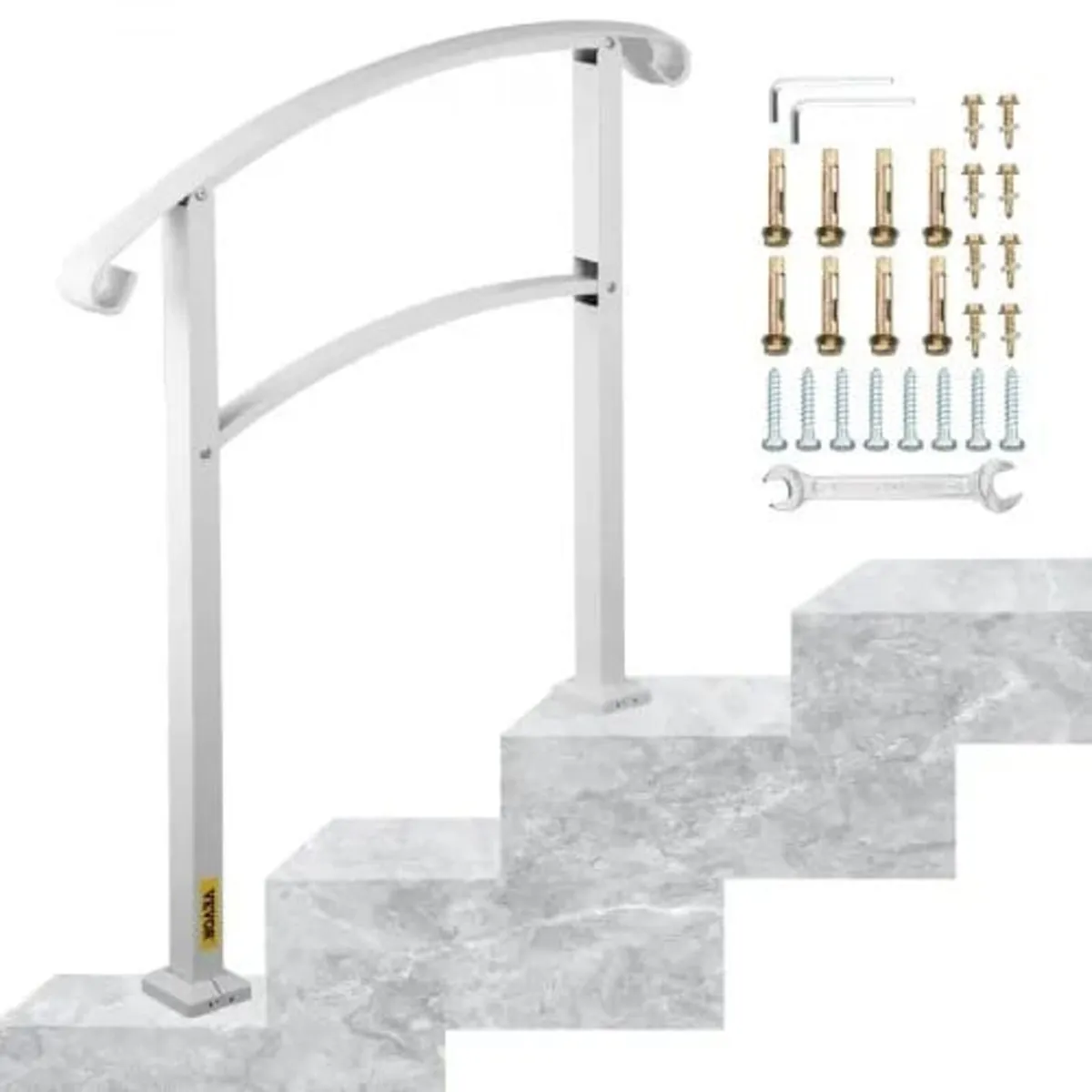 3-Step Handrails for Outdoor Steps Fits 1 or 3 Ste - Image 1
