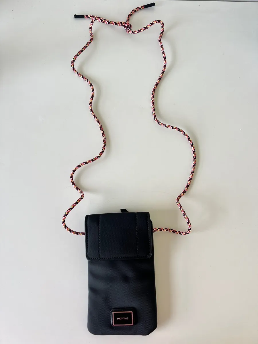 Parfois Black Crossbody Phone Bag - Image 1