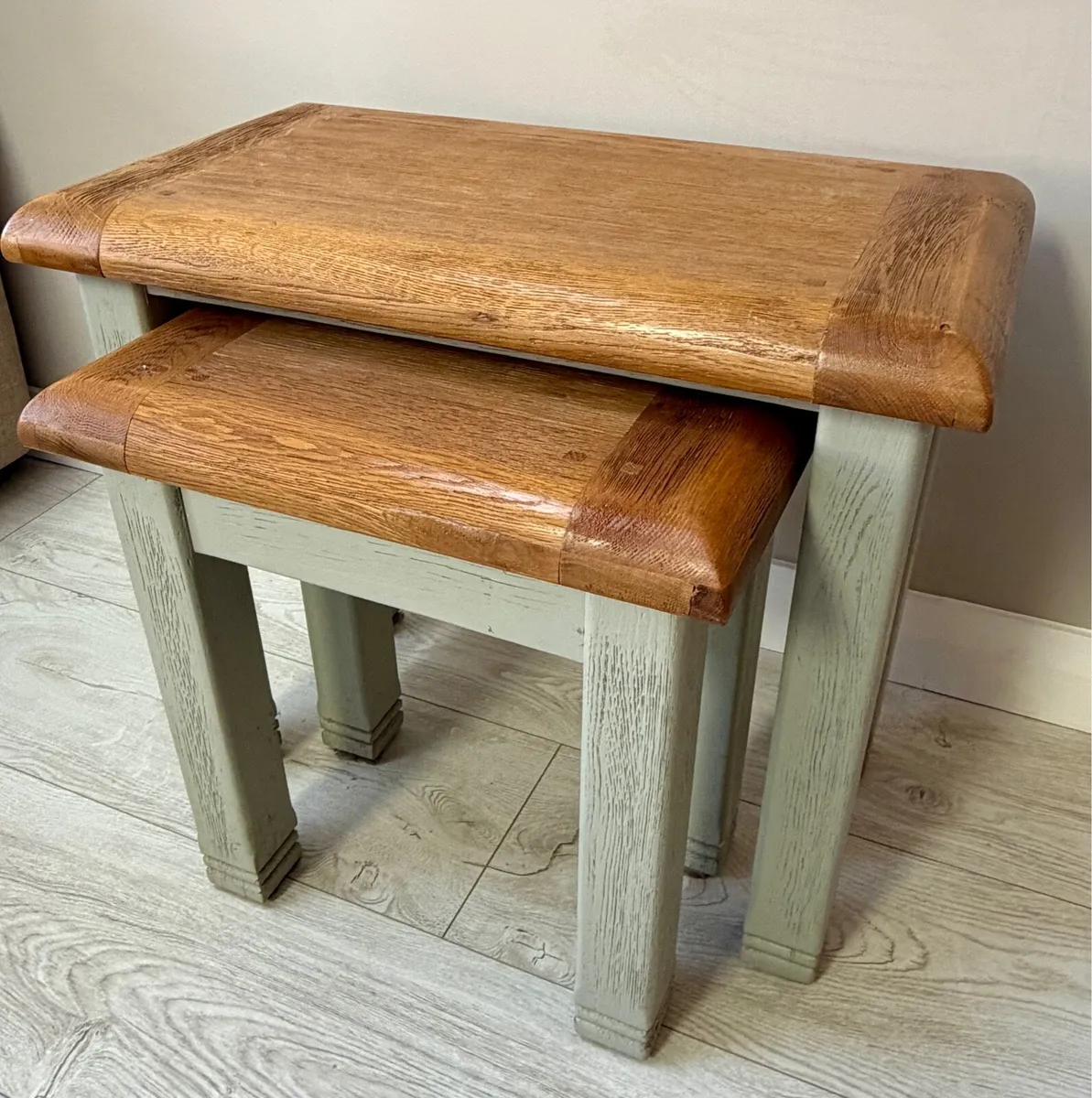 Danube Sold oak set of 2 tables - Image 2