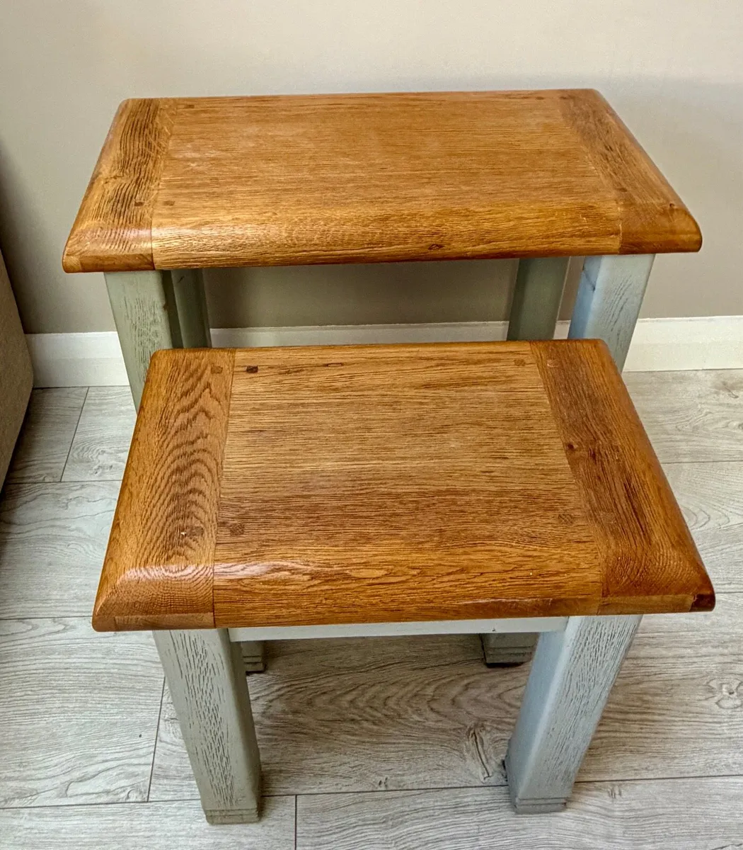 Danube Sold oak set of 2 tables - Image 3