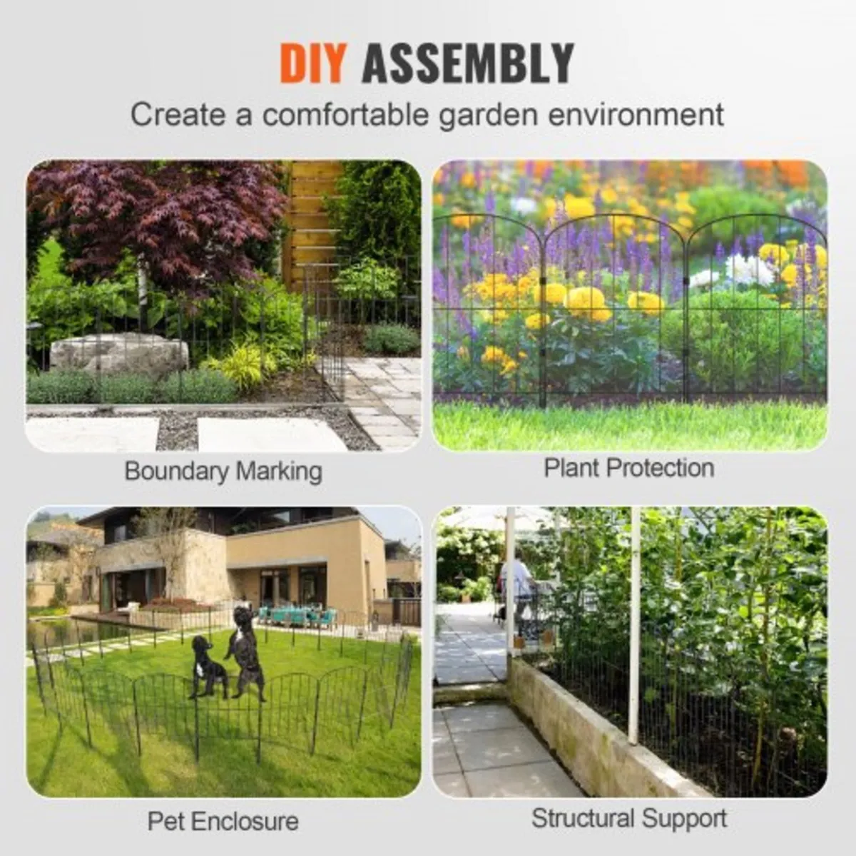 Garden Fence, No Dig Fence 61 cm (H)x 33 cm(L) Ani - Image 4