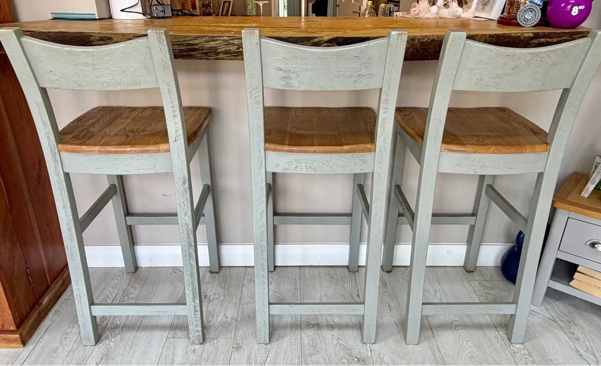 Danube solid oak Bar stools - Image 2