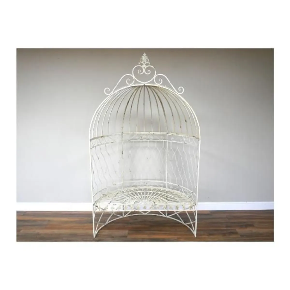 Rustic Arch Bench D11687 - Image 1