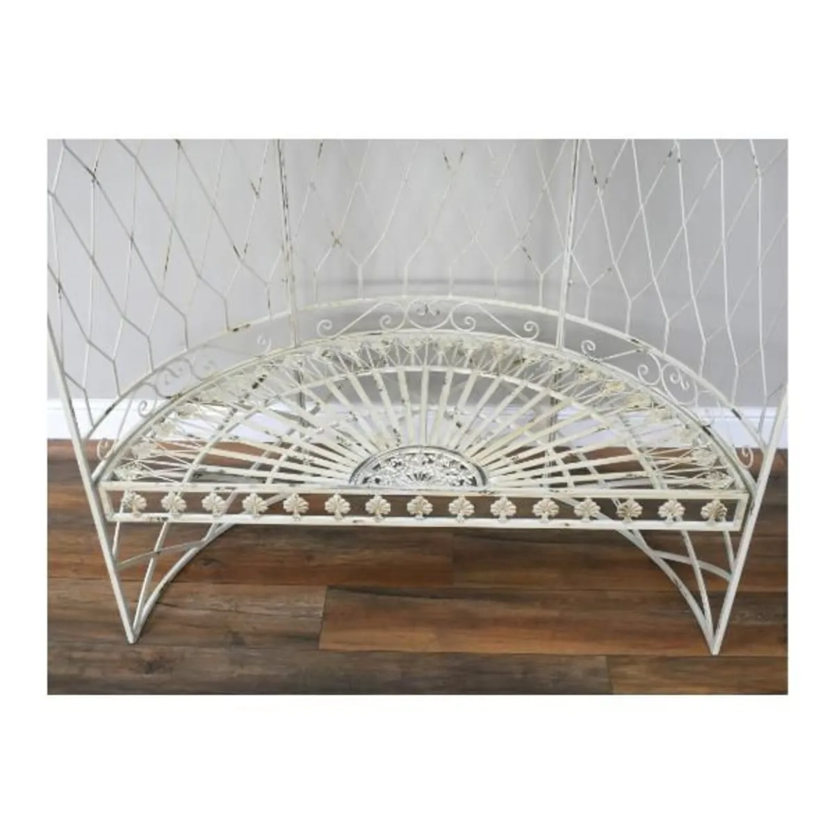 Rustic Arch Bench D11687 - Image 3