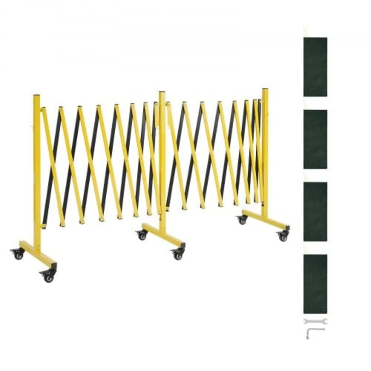 Double Expandable Barricades, 7.66m Industrial Saf - Image 1