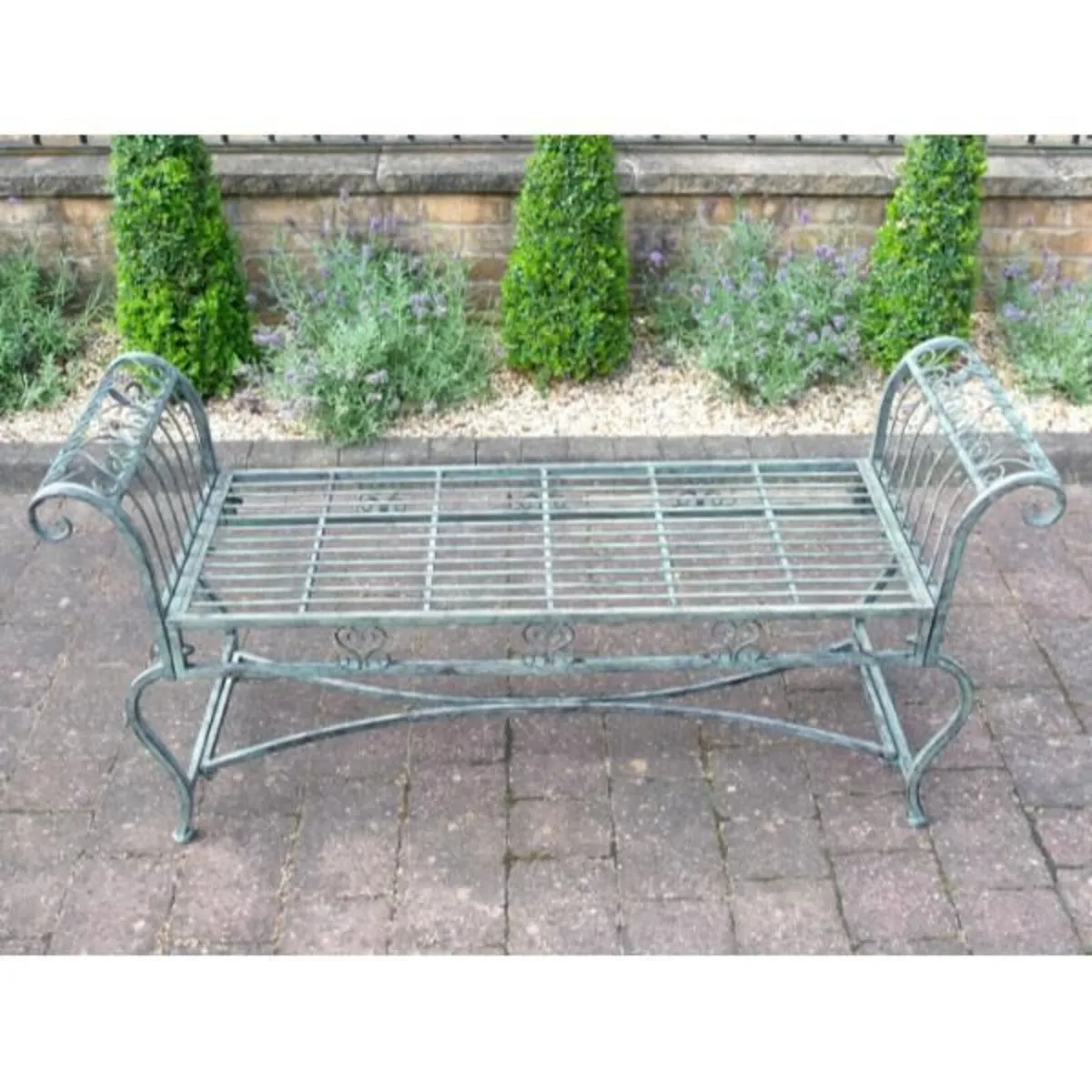 Stool Bench Ornate Ends D11319 - Image 1