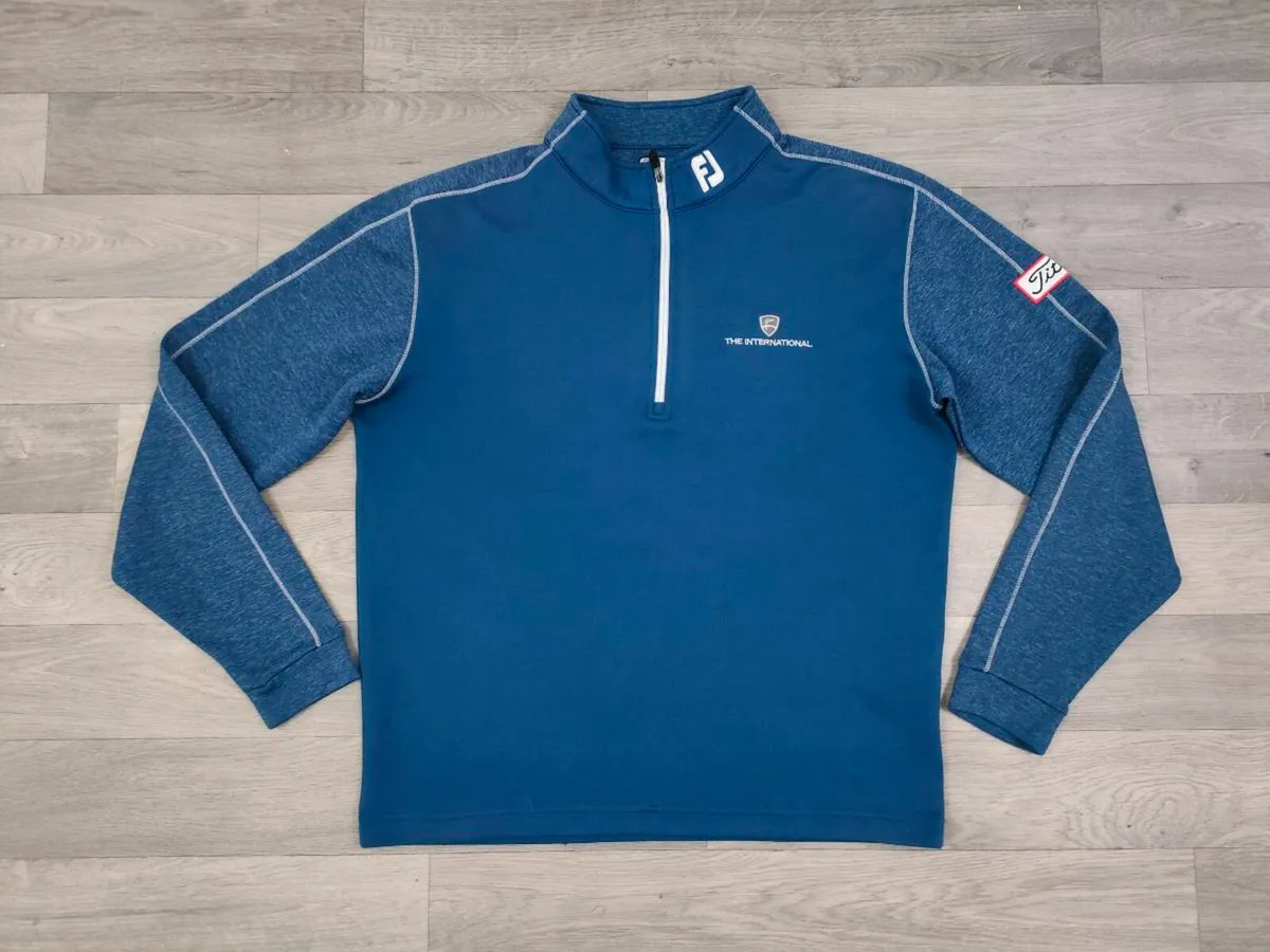 FootJoy FJ Titleist Half Zip Golf Jumper Mens M - Image 1