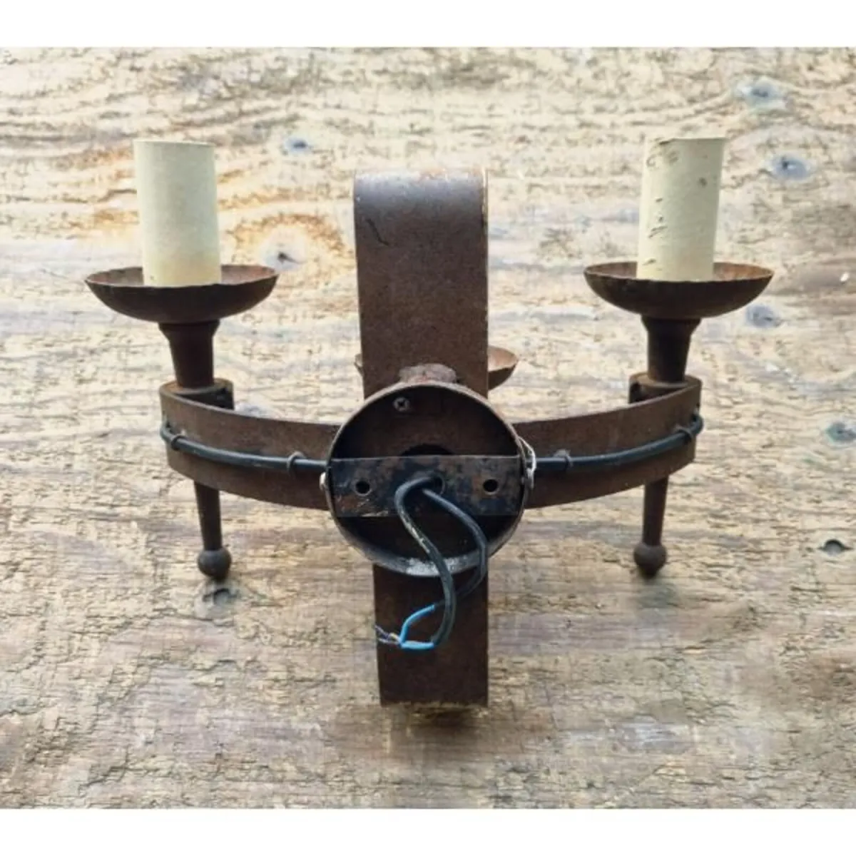 Wrought Iron Wall Lights Set of 3 KAS1386 - Image 4