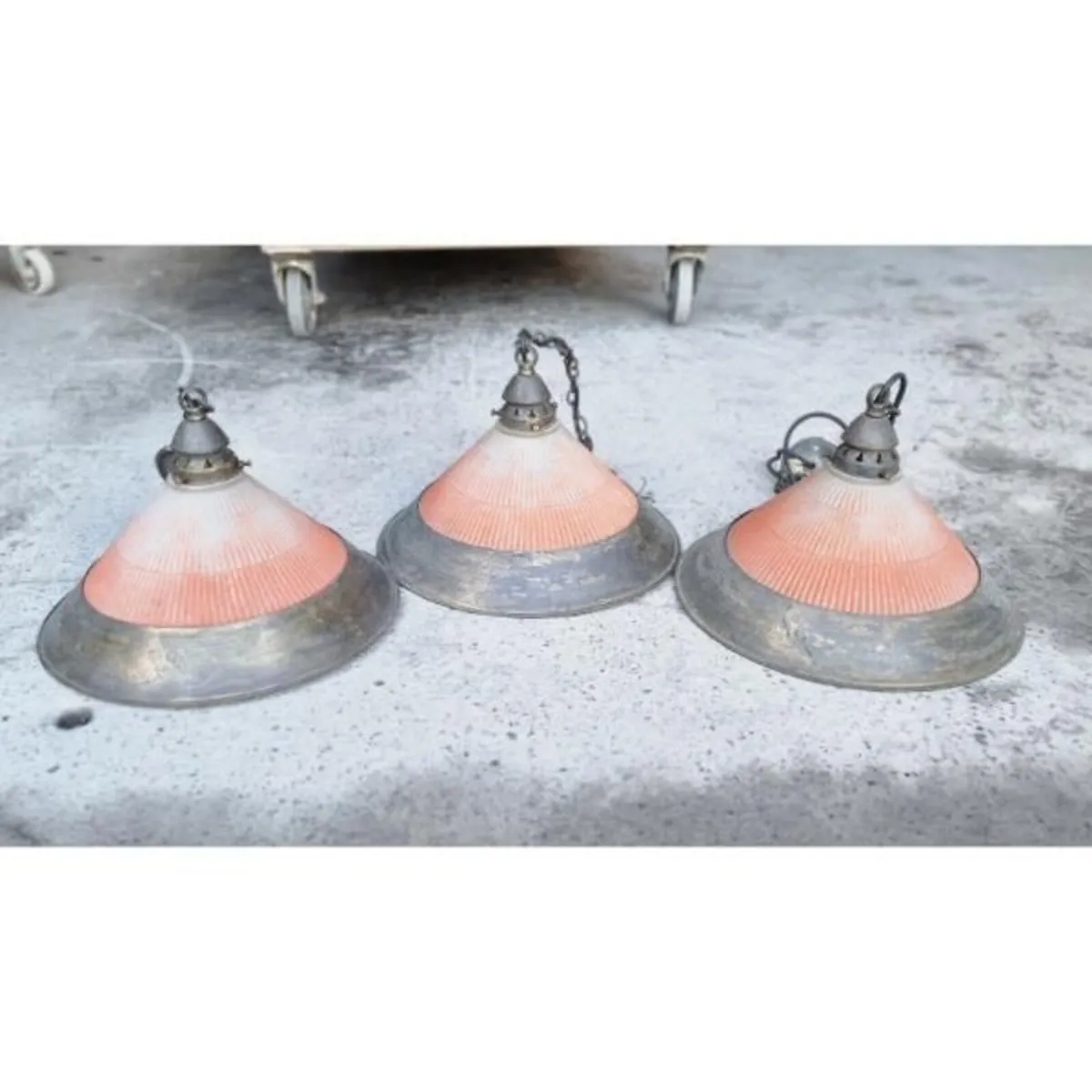 Industrial Style Pendant Lights Set of 3 KAS1387 - Image 1
