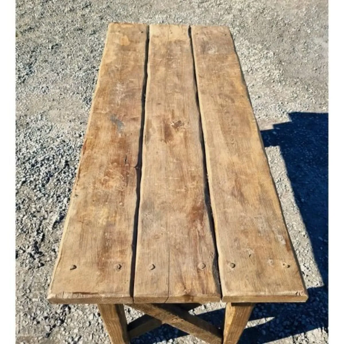 Rustic Farmhouse Table 5FT KAS1388 - Image 3