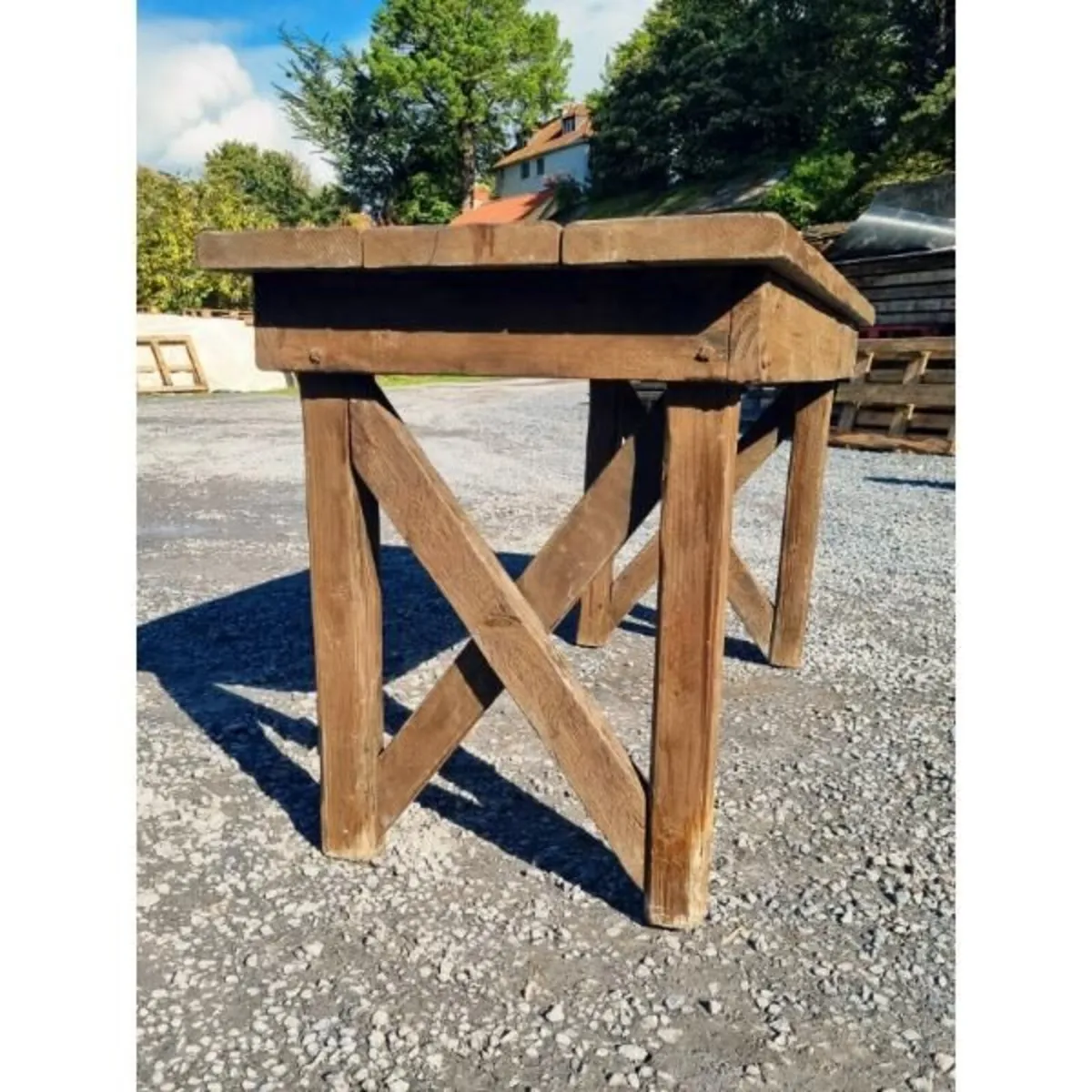 Rustic Farmhouse Table 5FT KAS1388 - Image 4