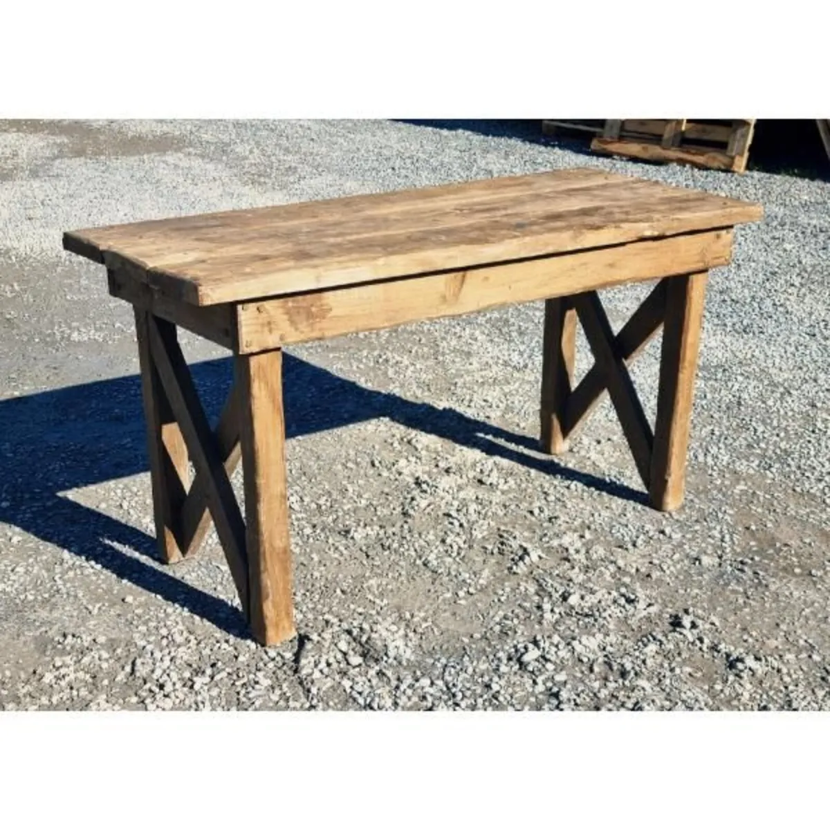 Rustic Farmhouse Table 5FT KAS1388 - Image 1