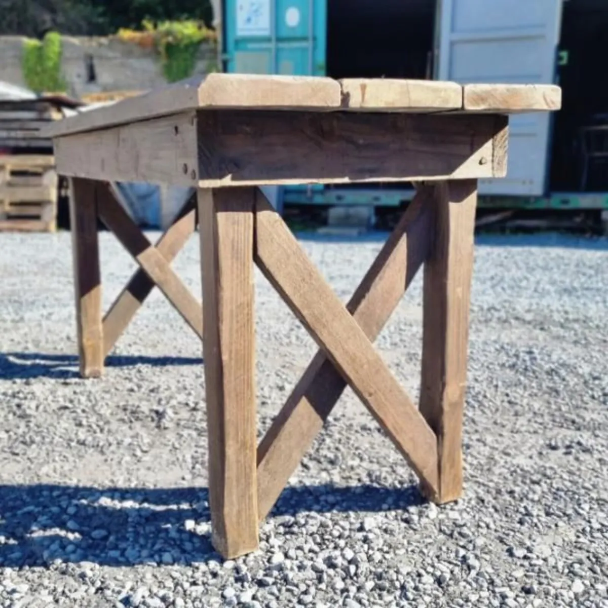 Rustic Farmhouse Table 5FT KAS1388 - Image 2