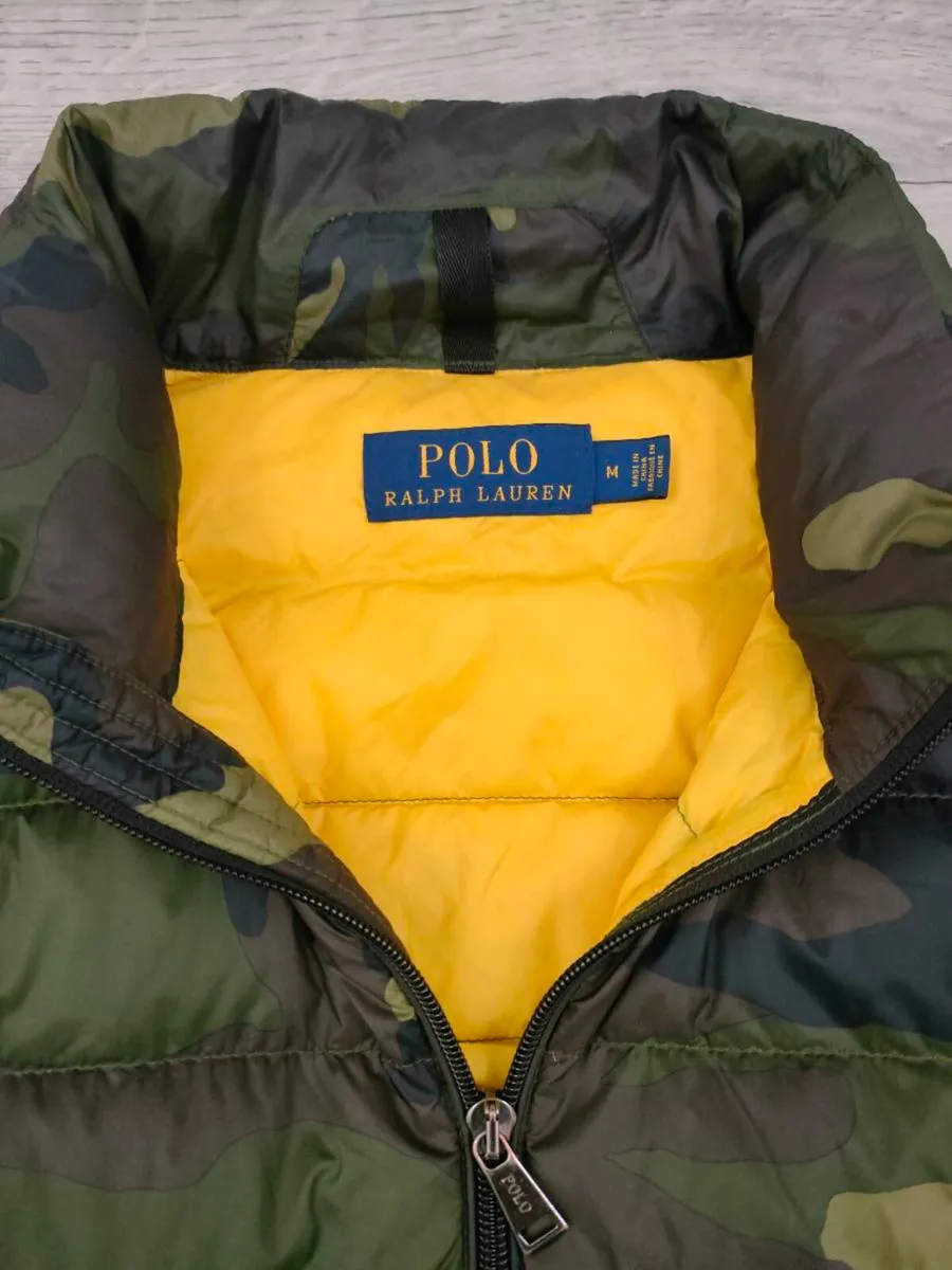Ralph Lauren Down Puffer Camo Jacket Mens Medium - Image 4