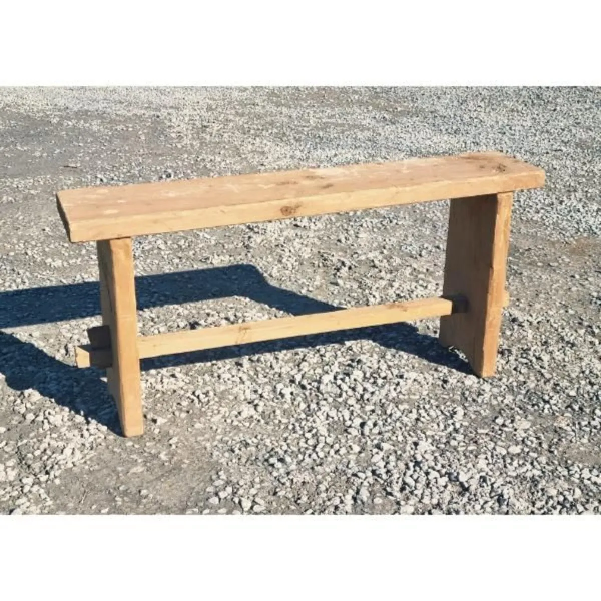 Rustic Wooden Bench Small KAS1389 - Image 1