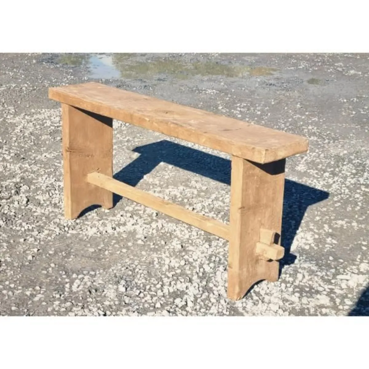 Rustic Wooden Bench Small KAS1390 - Image 1