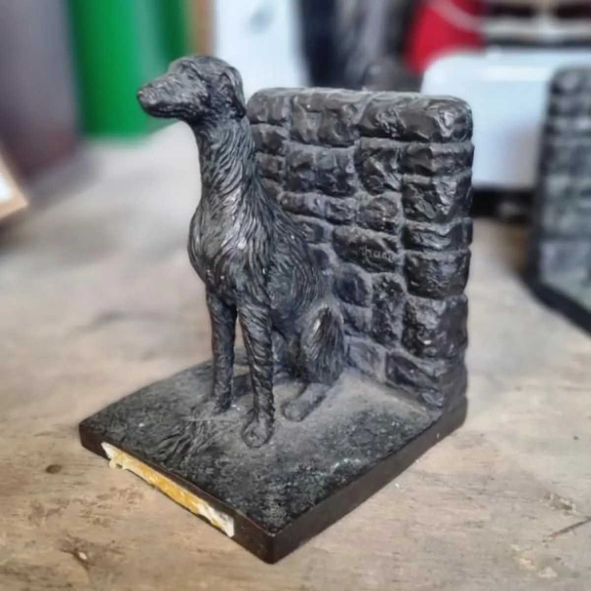 Irish Wolfhound Bookends Pair KAS1382 - Image 3