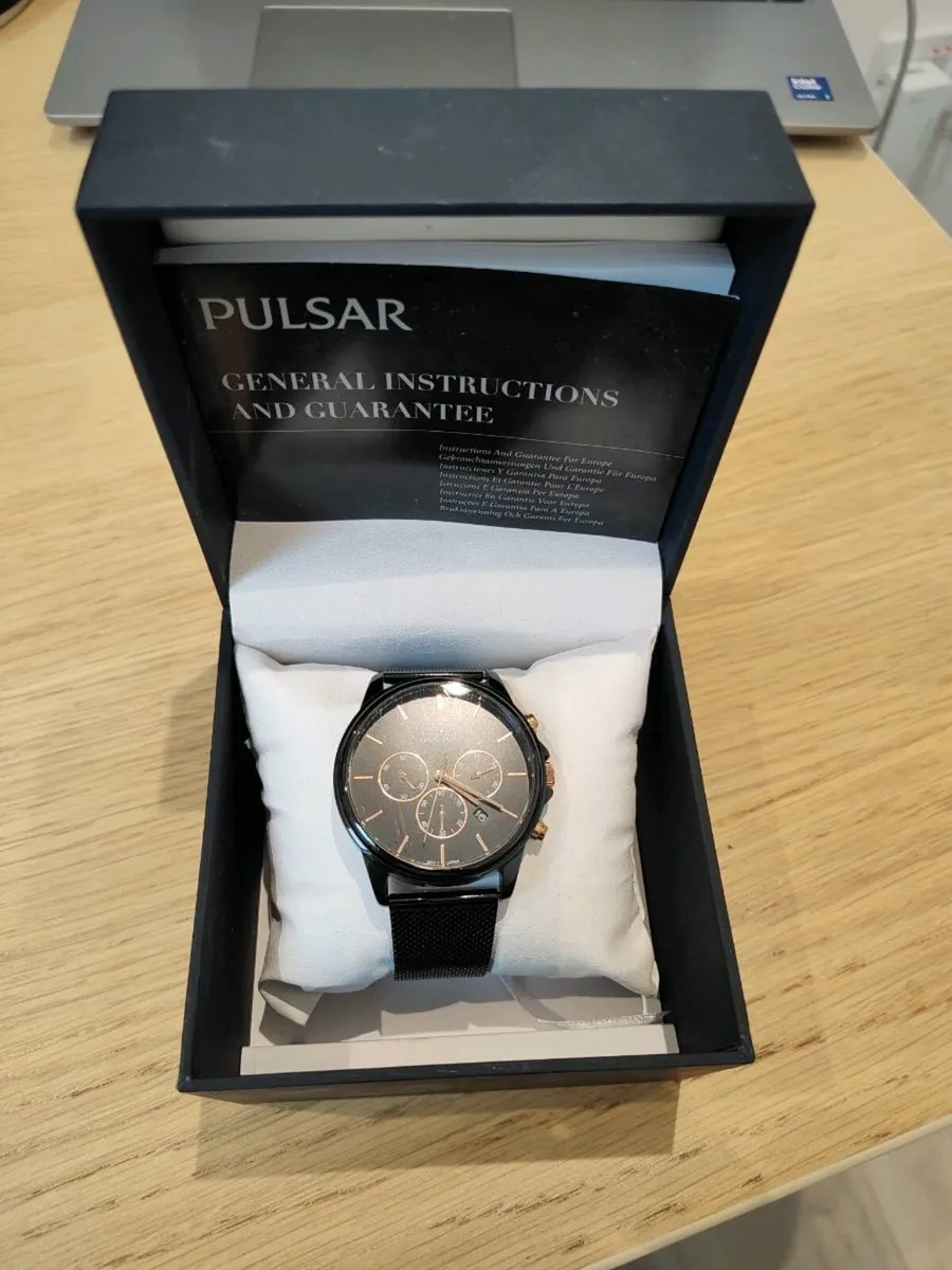 Men's Pulsar men's casual watch, black - Image 2