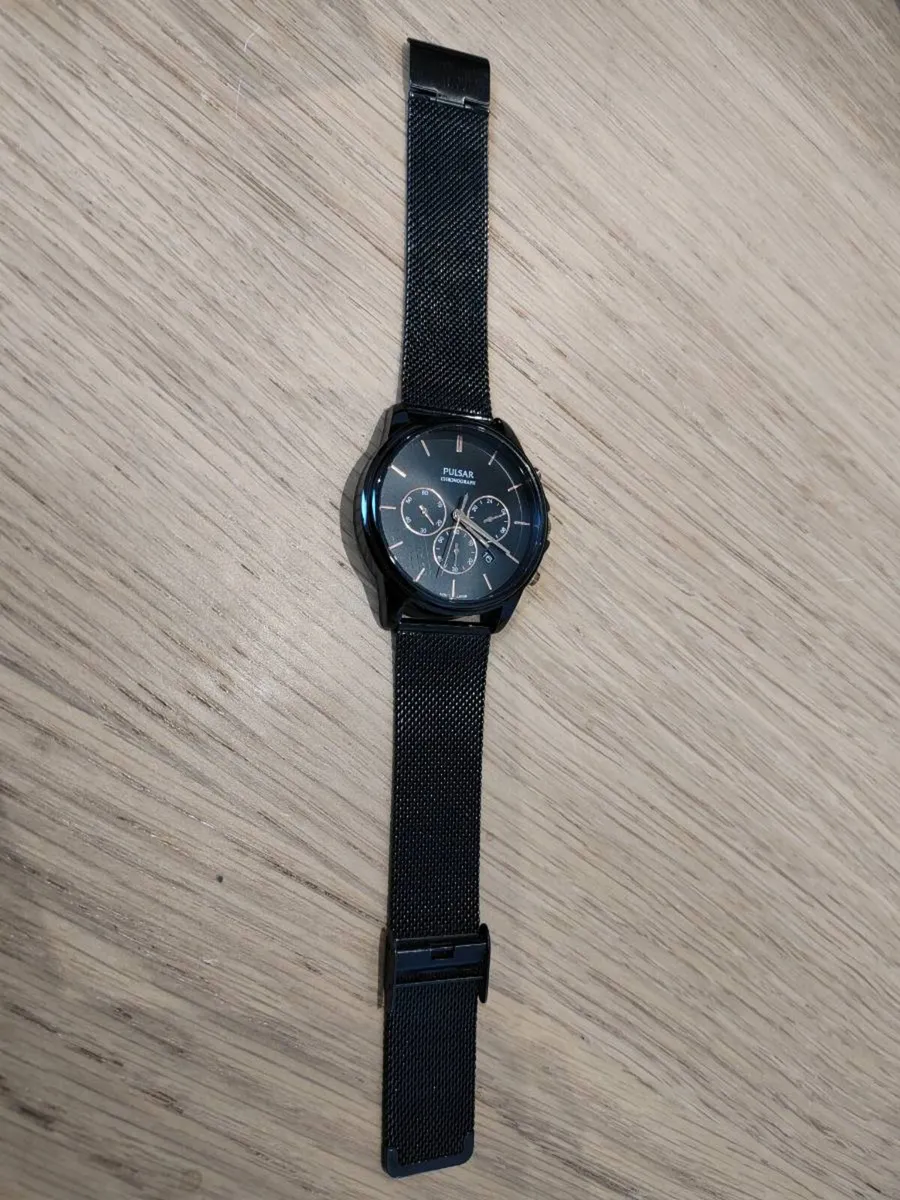 Men's Pulsar men's casual watch, black - Image 4