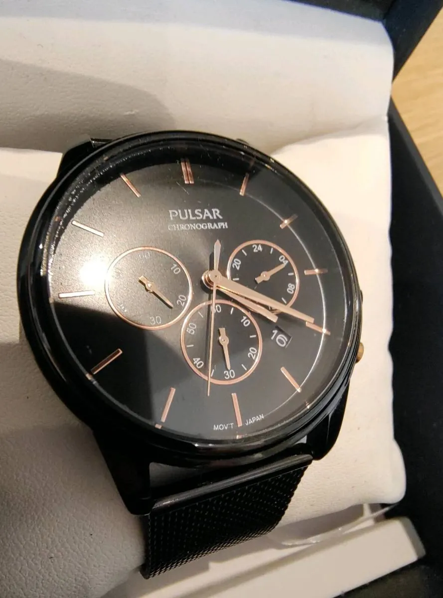 Men's Pulsar men's casual watch, black - Image 1