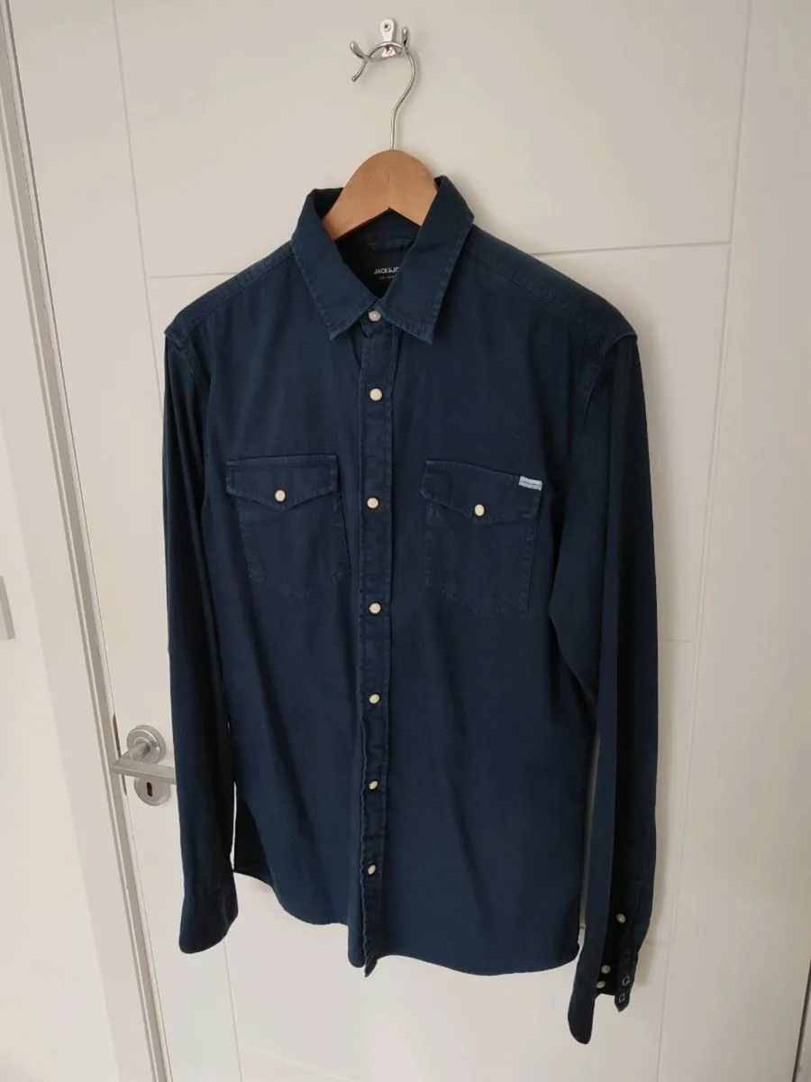 Jack and Jones Long Sleeve Denim Shirt size Medium - Image 4