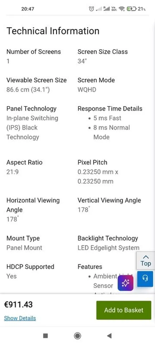 New Dell UltraSharp 34" Curved Thunderbolt Hub Monitor - Image 3