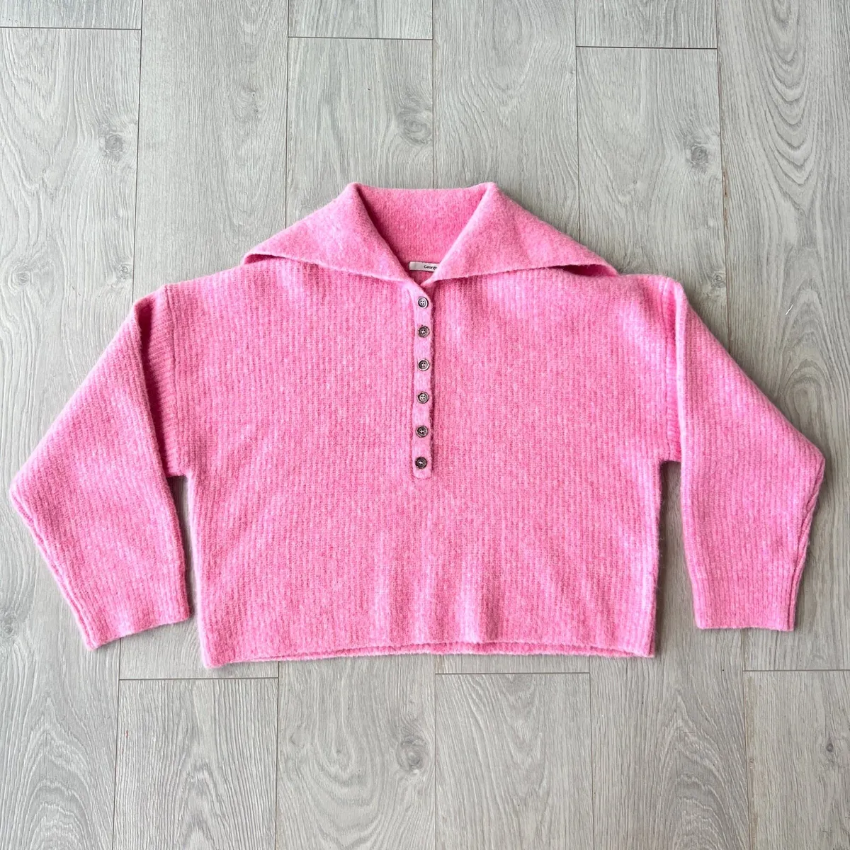 NEW George Pink Wool Jumper M 12-14 - Image 4