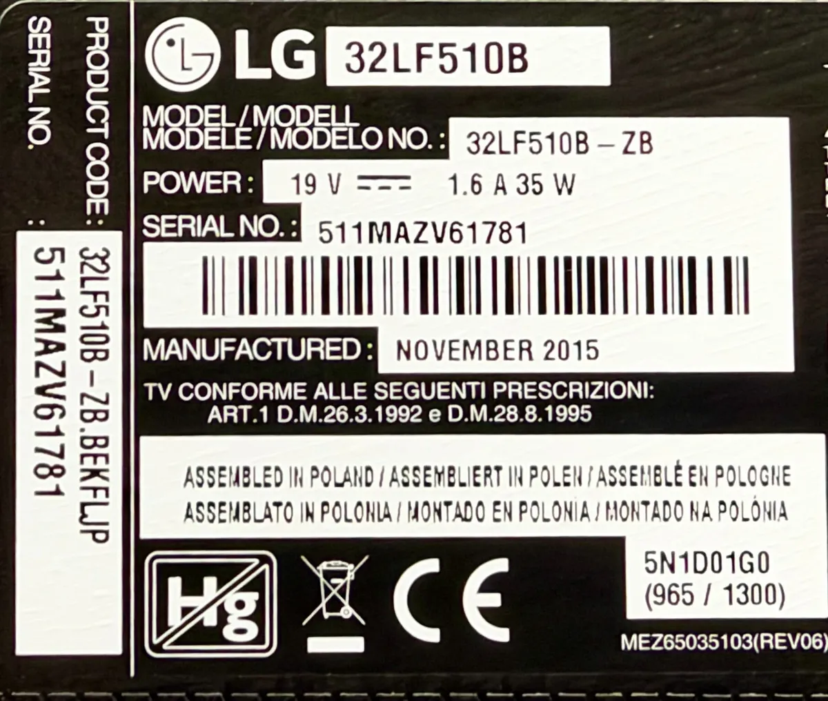 32 LG Television - Image 2