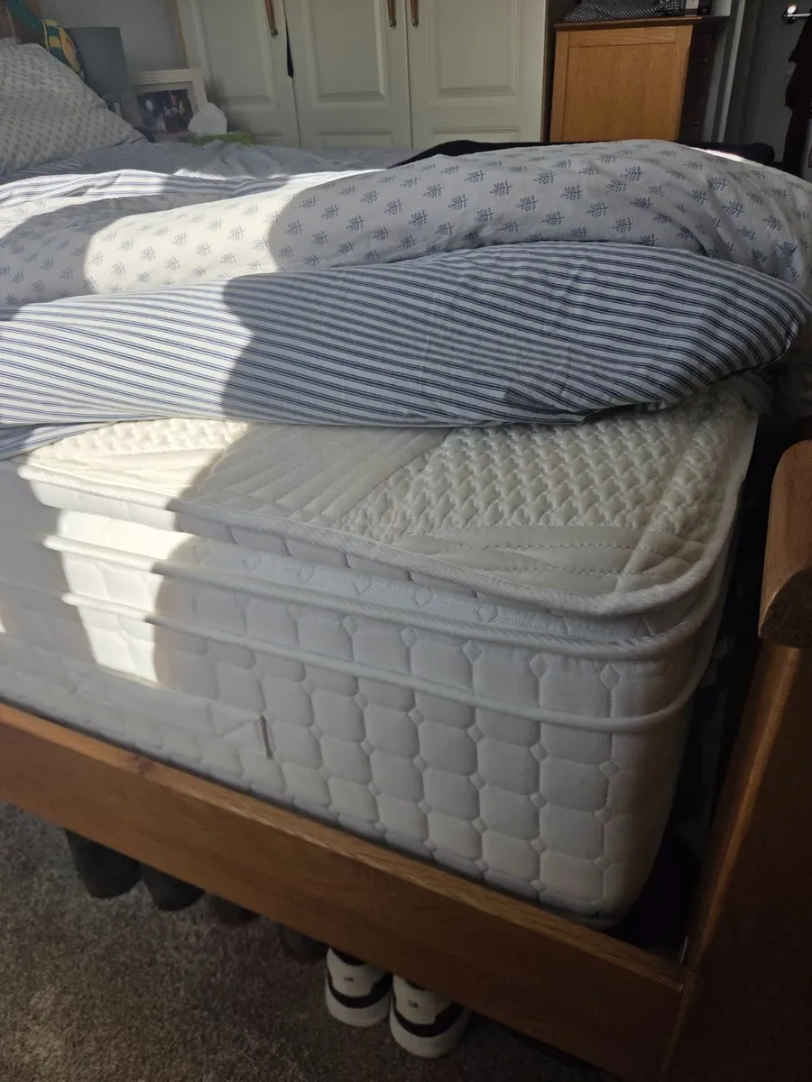 King Bed Frame & Mattress - Image 2
