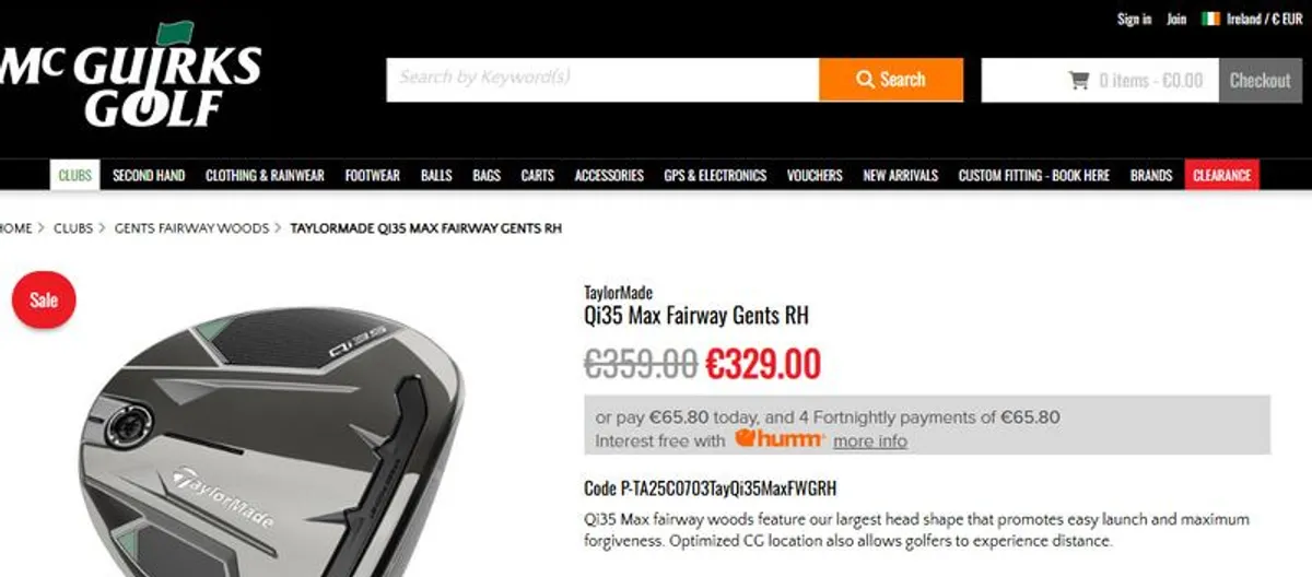 Taylormade Fairway 5 Wood - Image 1