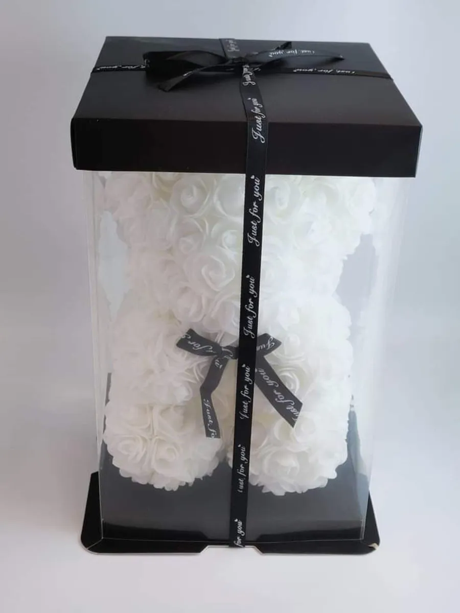 Rose teddy bear 25 cm free packaging - Image 4