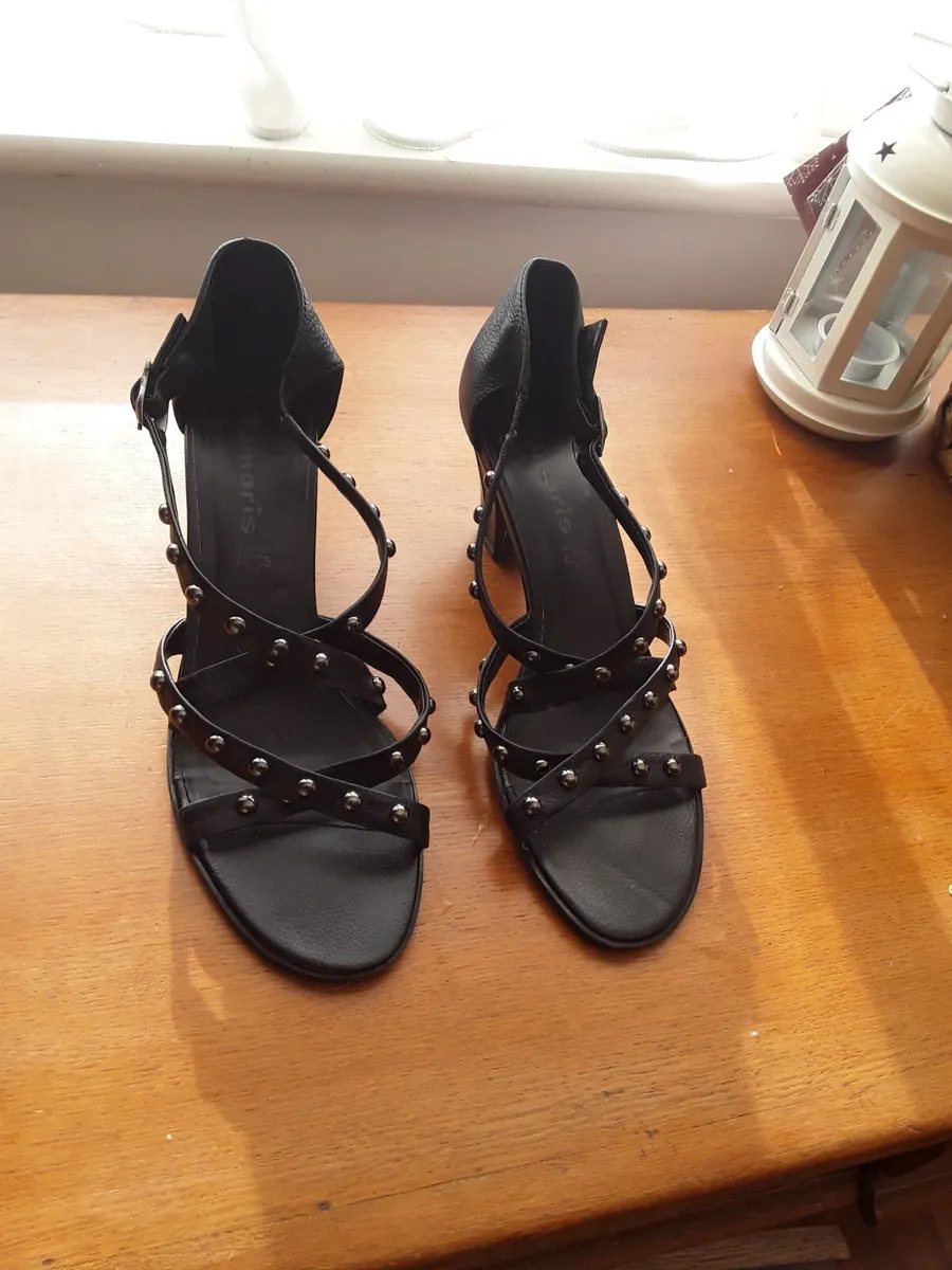 Brand new ladies black shoes size 8 - Image 1