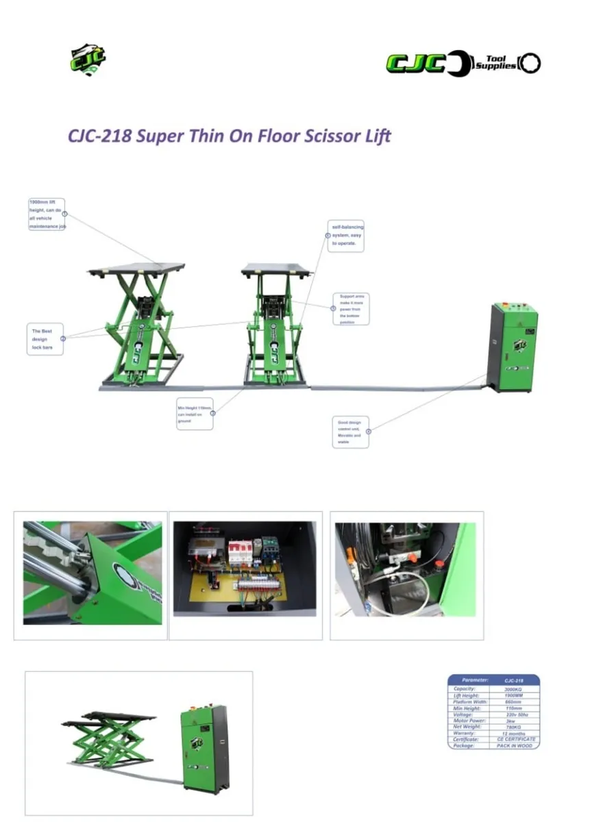 3 ton High Rise Scissor Lift - Image 4