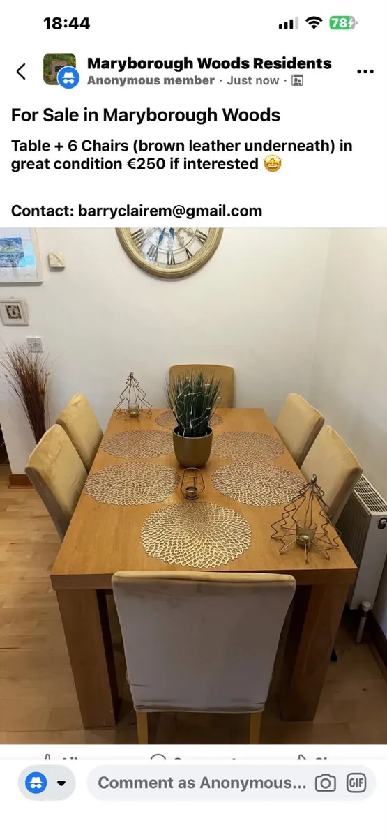 Table & 6 Chairs 🤩