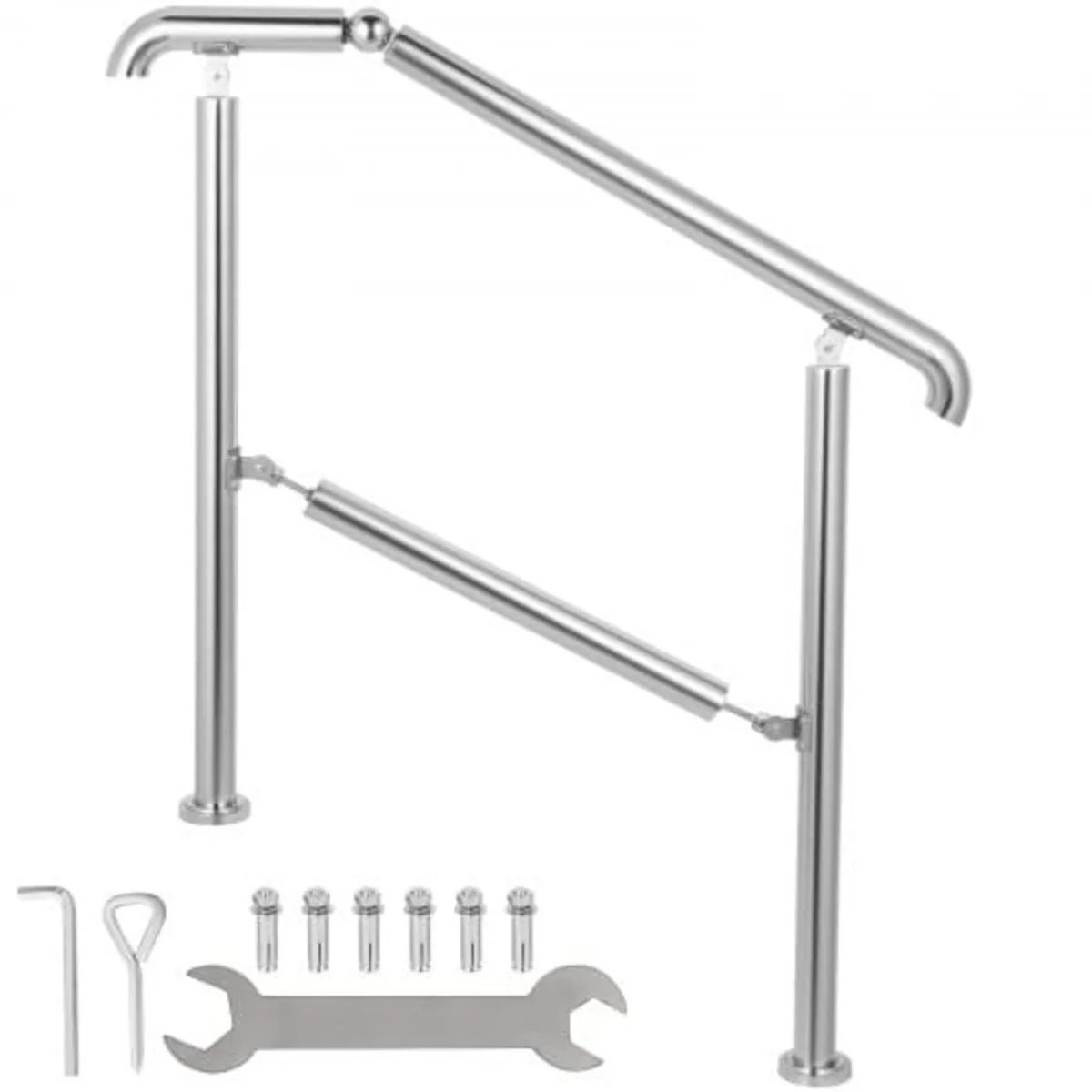5 Step Railing Stainless Steel Transitional Handra - Image 1