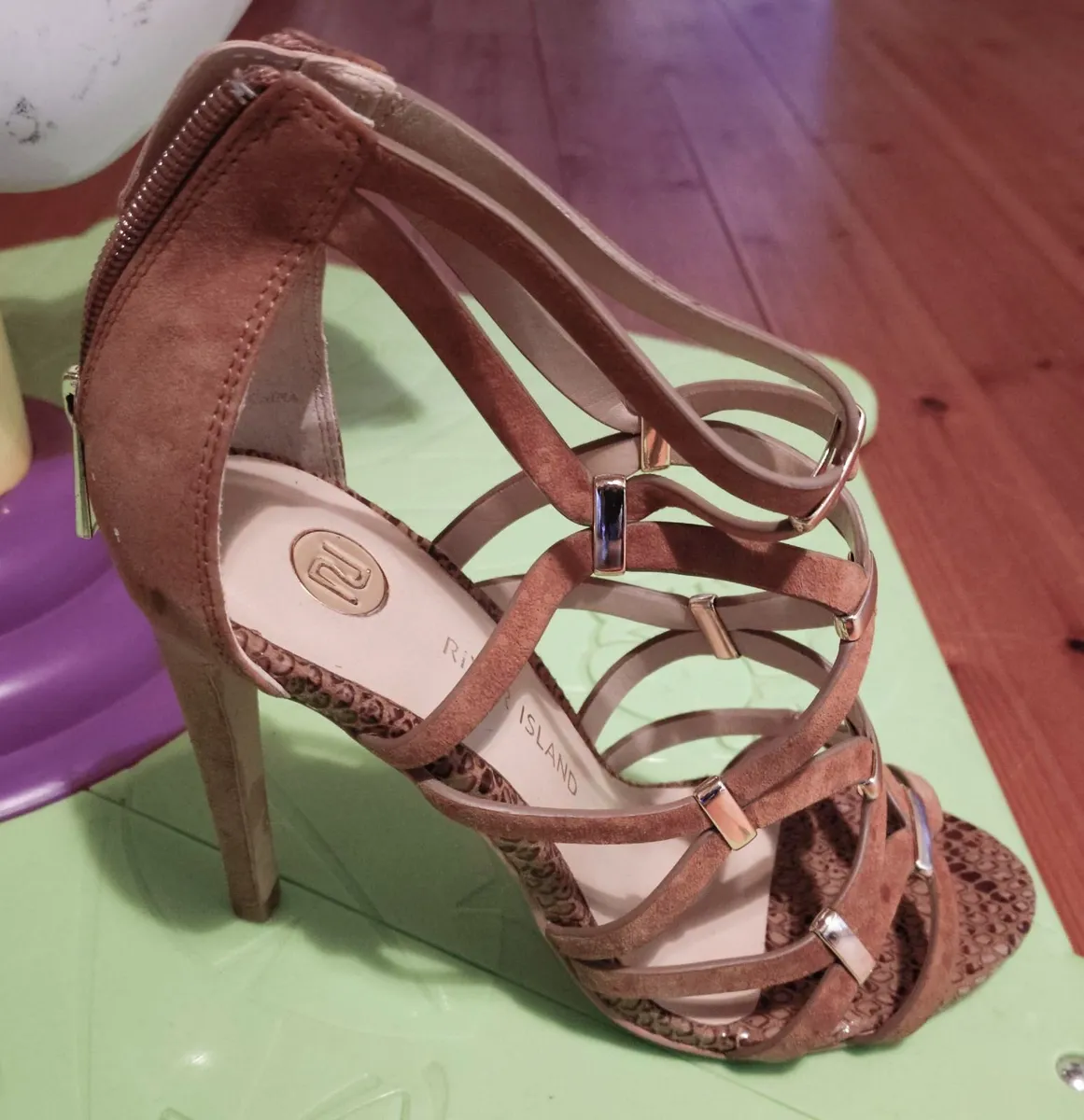 River Island Ladies High Heel Shoes (uk 4) Used. - Image 1