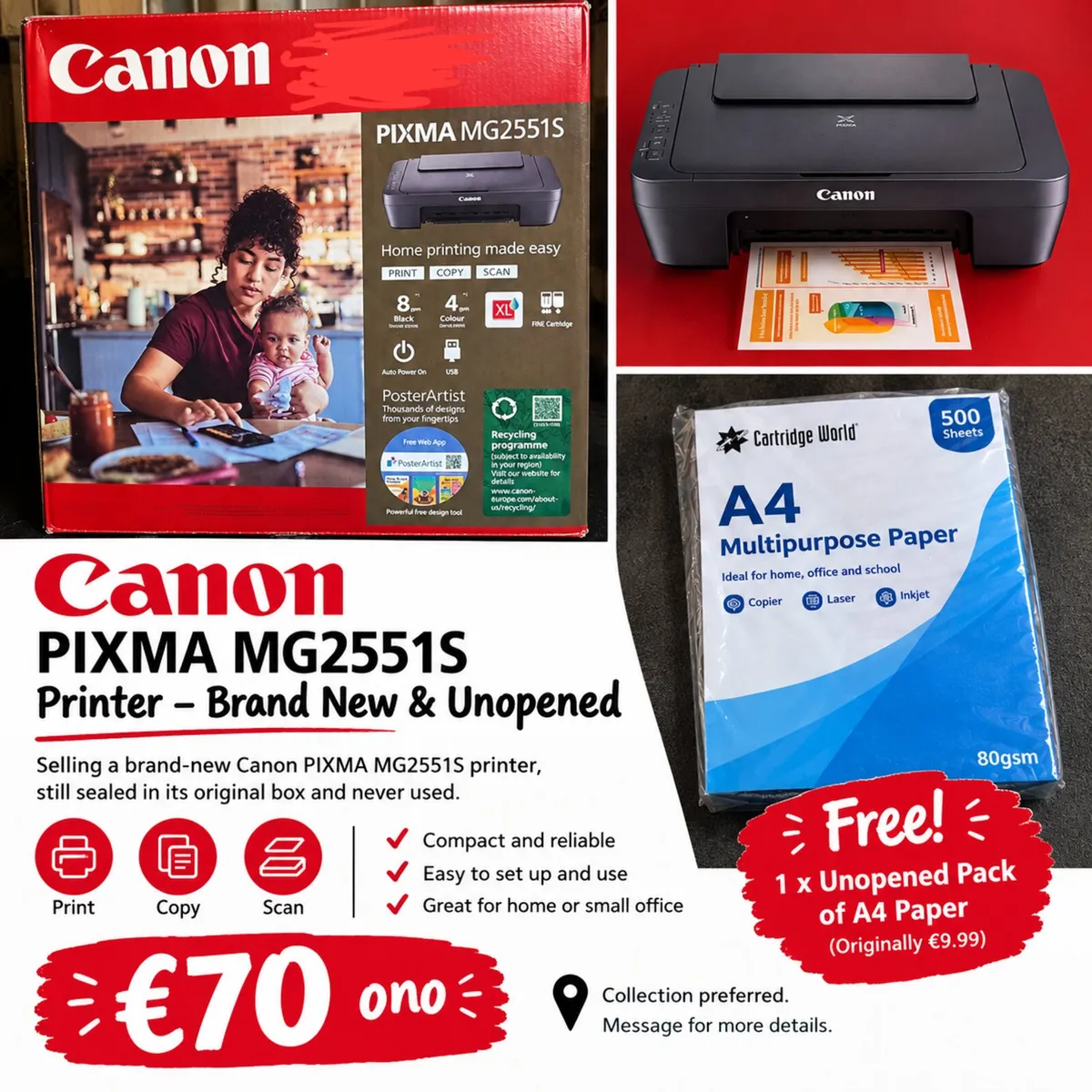 Printer never used, still in box - Image 2