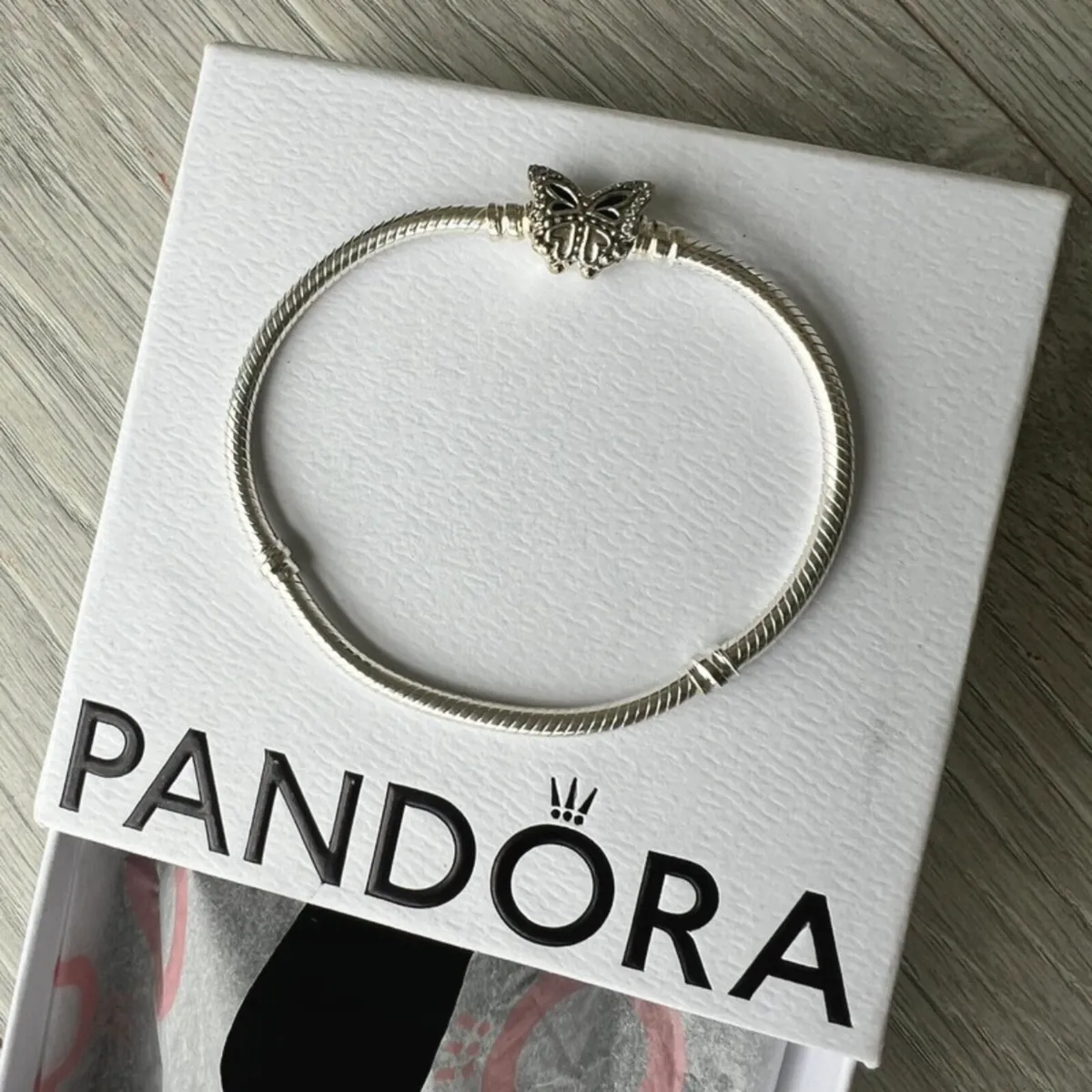 NEW Pandora Butterfly Bracelet 590782C01 Boxed - Image 4